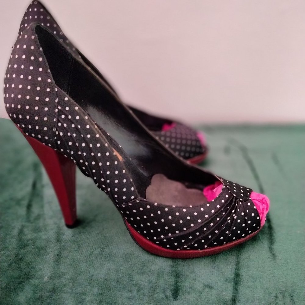 Polka dot shoes